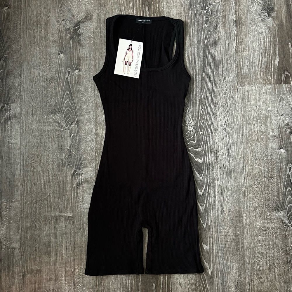 Naked Wardrobe Black Sleeveless Jumpsuit